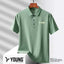 YOUNG® Ice Silk Seamless Polo (Jade Green)